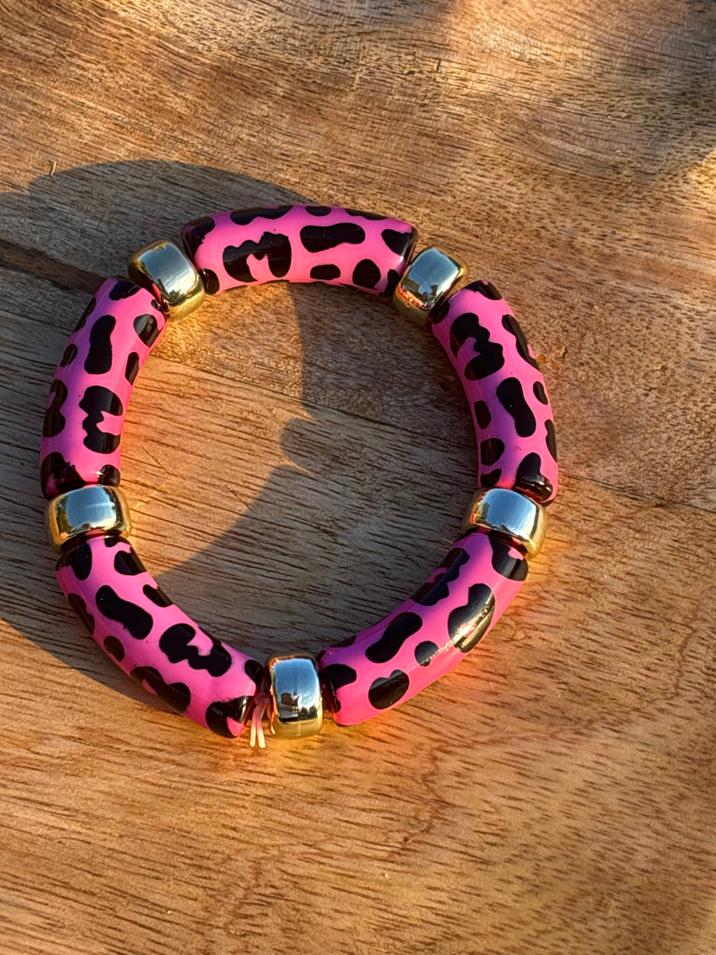 Bracelet effet léopard