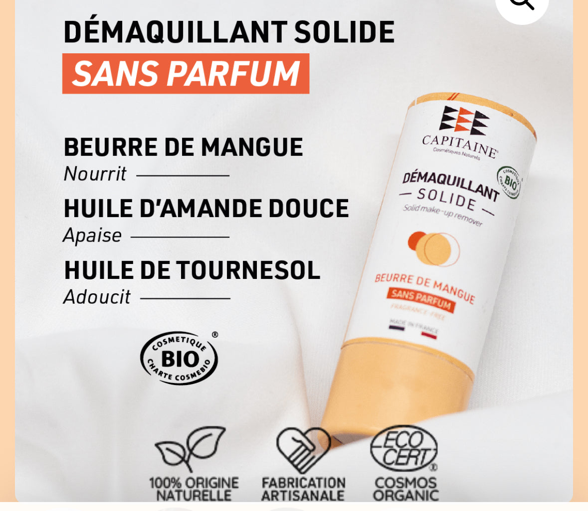 Démaquillant solide