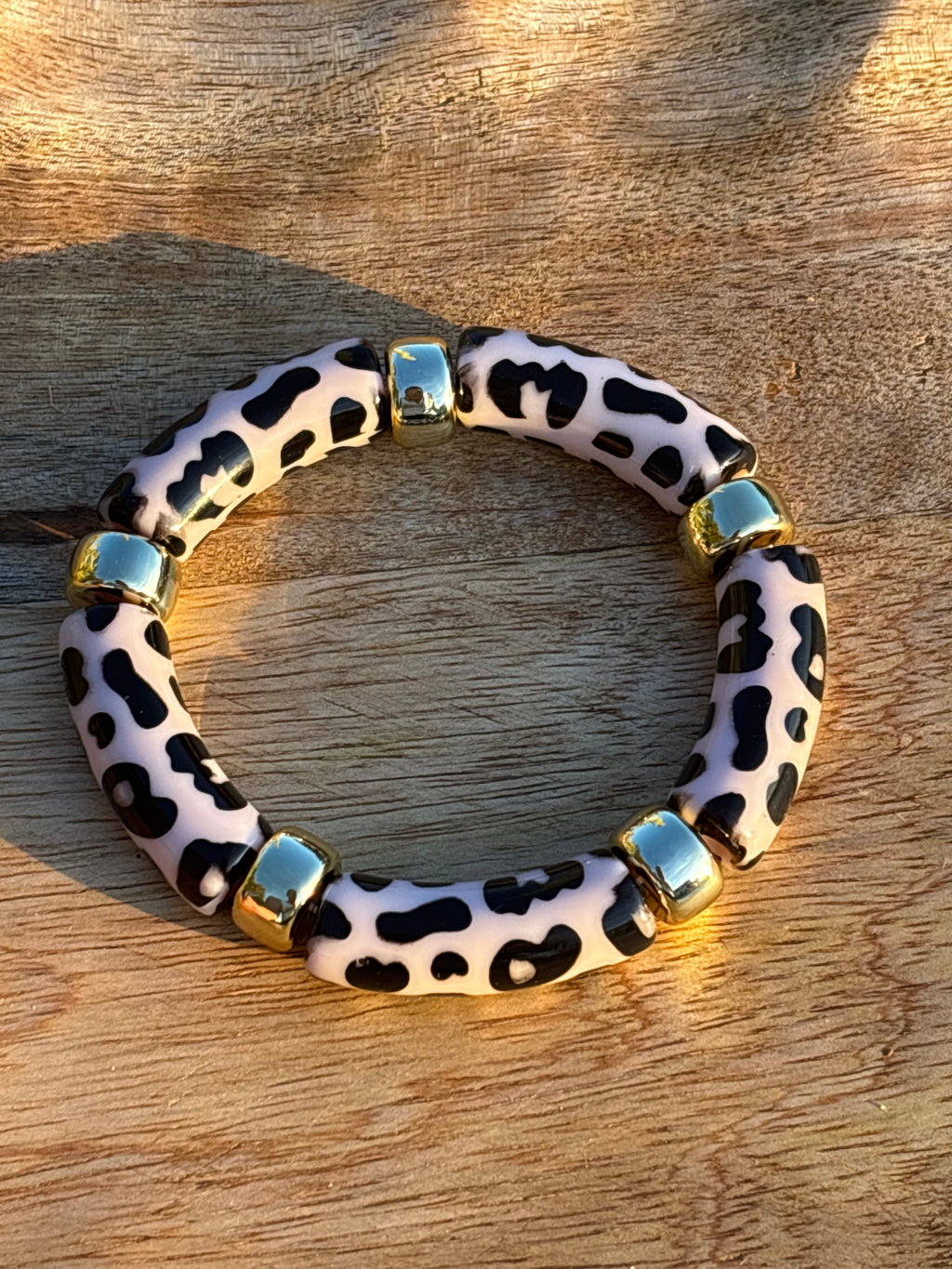 Bracelet effet léopard