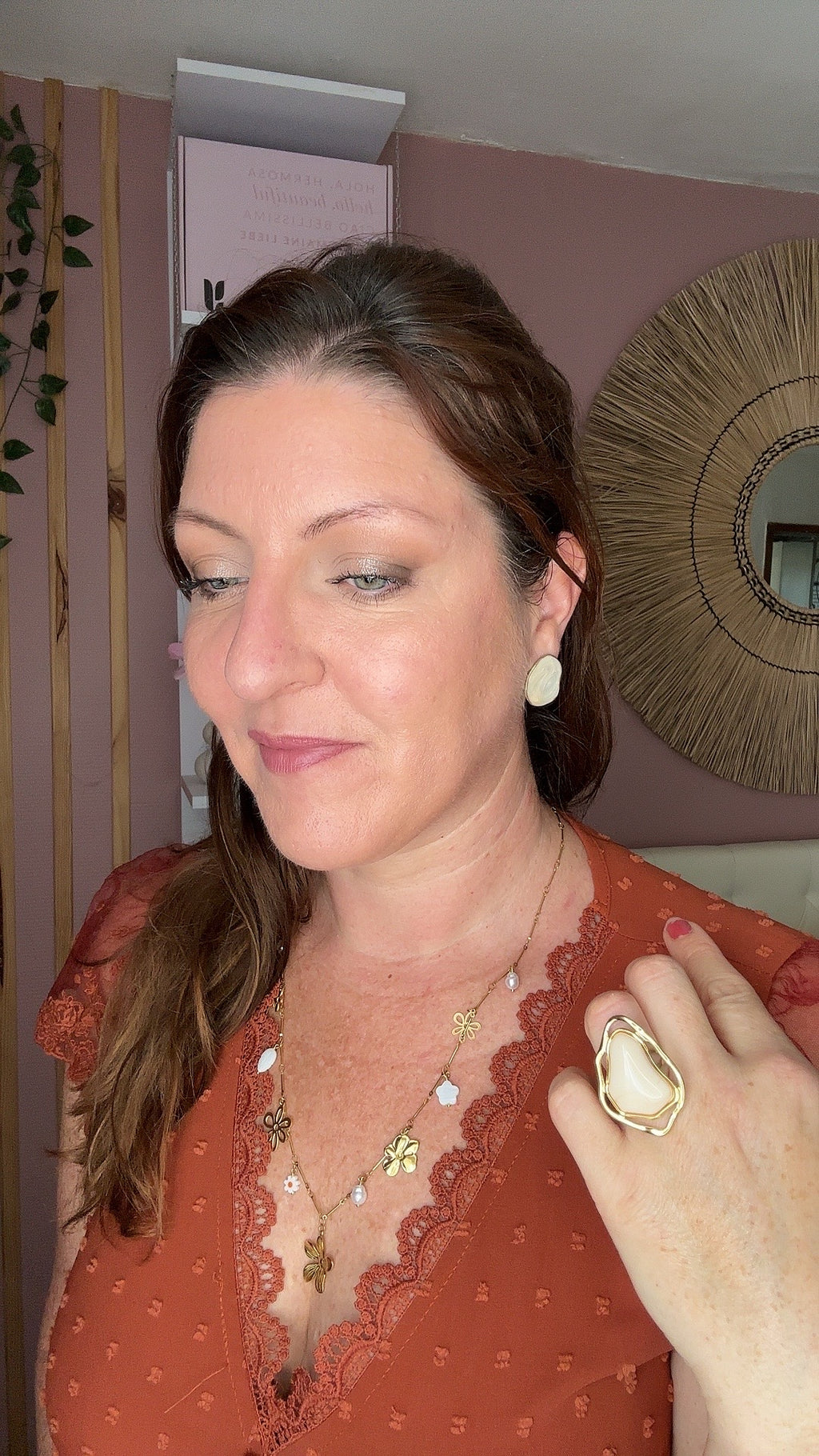 Collier fleurs