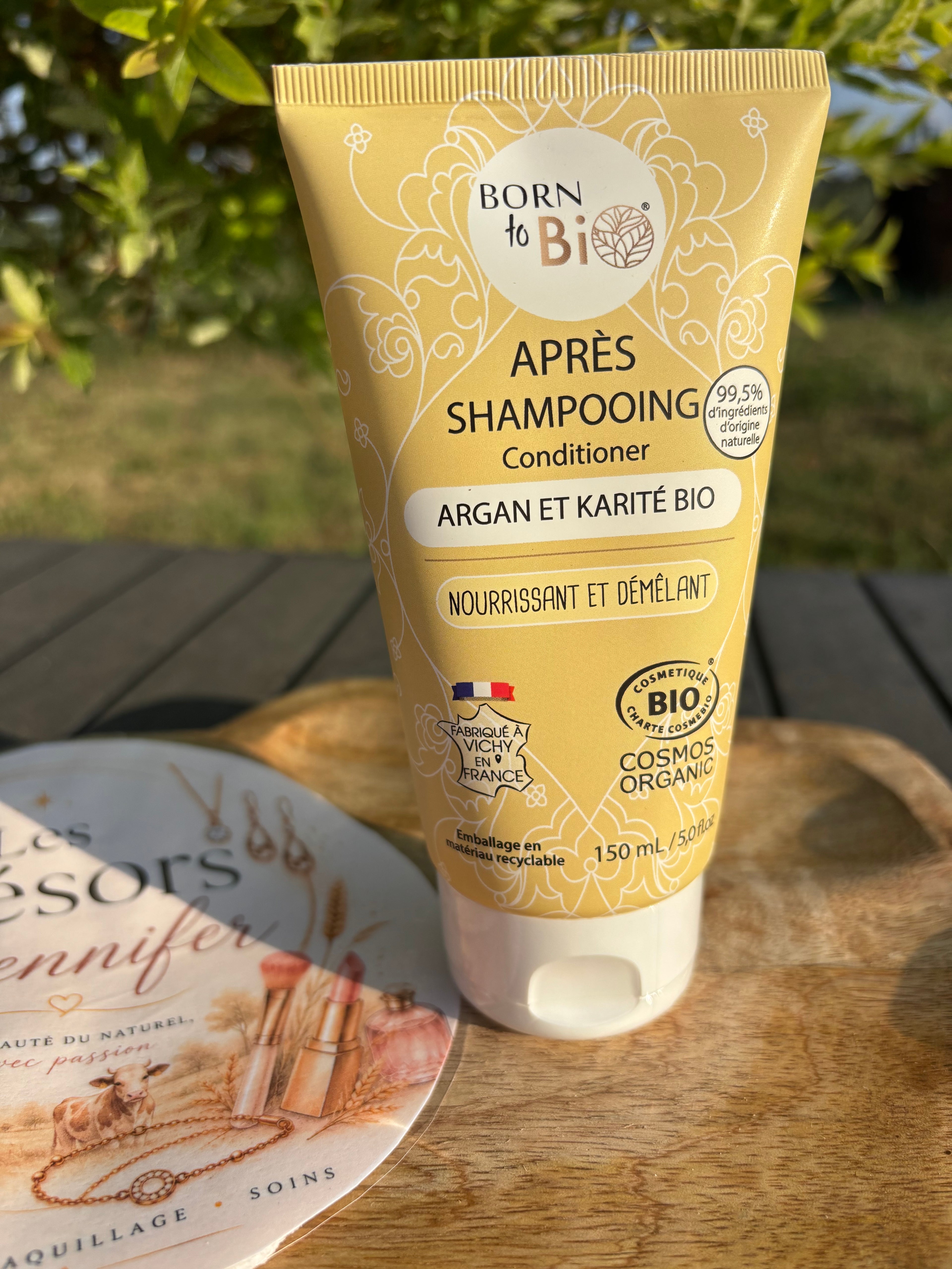 Après shampooing Argan et Karité BIO nourrissant et démêlant 150ml